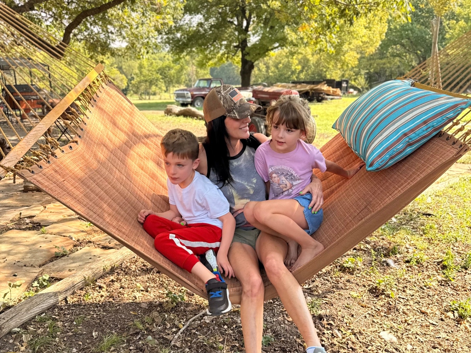 Kristin with her twins